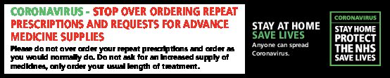 Don't over order repeat prescriptions banner