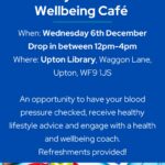 Healthy Hearts and Wellbeing Cafe 6th Dec